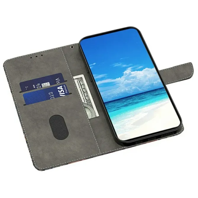 Housse Xiaomi Poco M8 5G / Redmi Note 15 Papillons Dorés sur Bleu