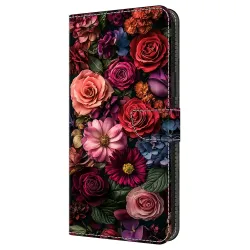 Housse Xiaomi Poco M8 / Redmi Note 15 Portefeuille Motif Floral