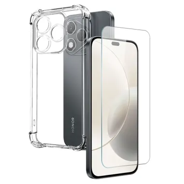 Pack Honor 400 Lite - Coque Transparente avec Verre Trempé