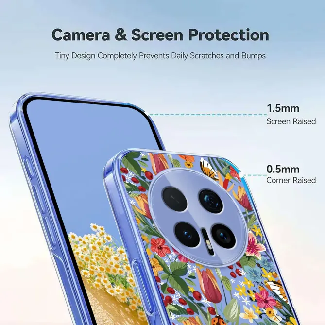 Coque Honor Magic 8 Pro prairie fleurie