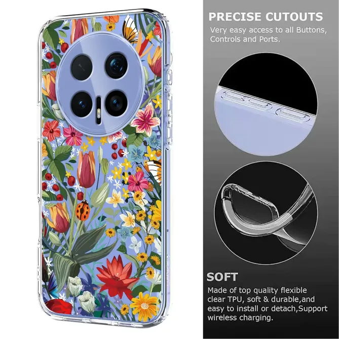Coque Honor Magic 8 Pro prairie fleurie