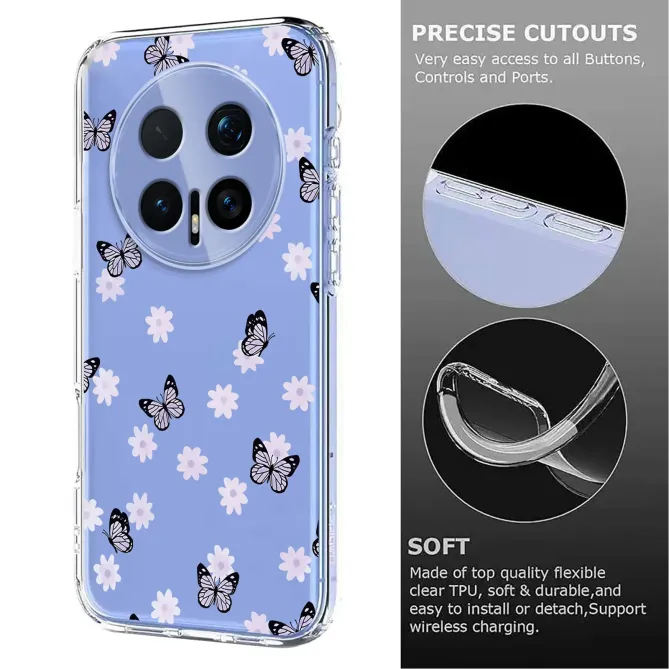 Coque Honor Magic 8 Pro papillons pastel