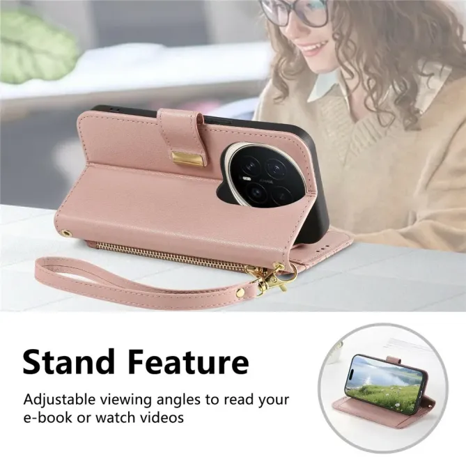 Housse Honor Magic 8 Pro portefeuille floral zippé | FLORE