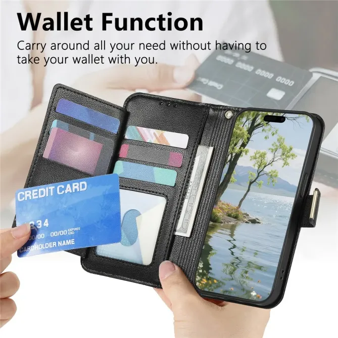 Housse Honor Magic 8 Pro portefeuille floral zippé | FLORE