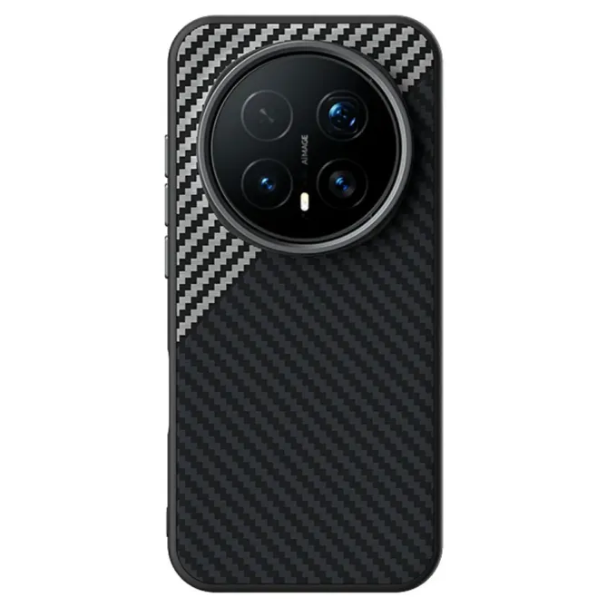 Coque Honor Magic 8 Pro Magnétique Texture Fibre de Carbone