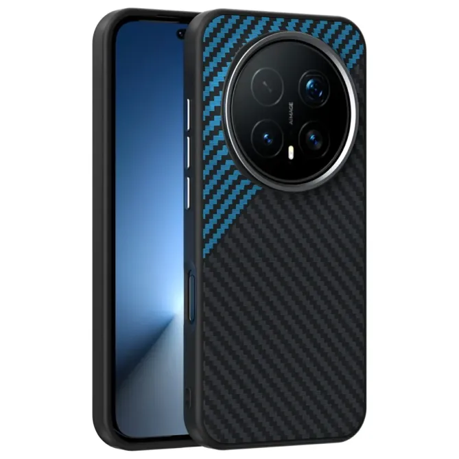 Coque Honor Magic 8 Pro Magnétique Texture Fibre de Carbone