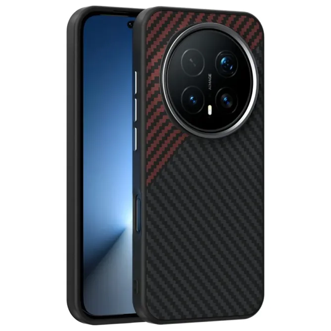 Coque Honor Magic 8 Pro Magnétique Texture Fibre de Carbone