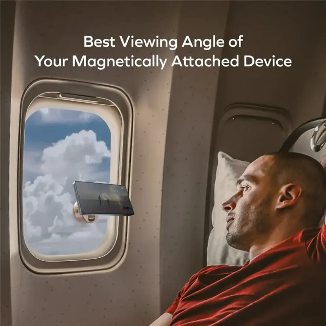 Support Magnétique Électrique - Rotation 360° Ventouse Auto