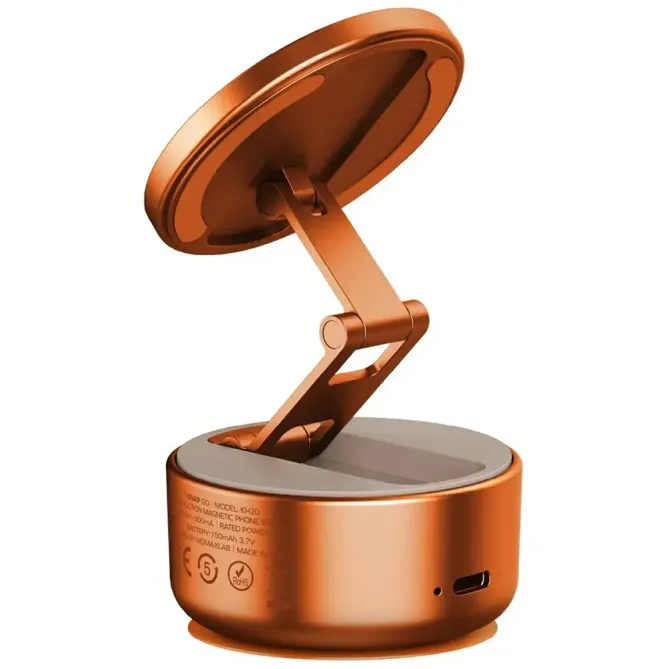 Support Magnétique Électrique - Rotation 360° Ventouse Auto