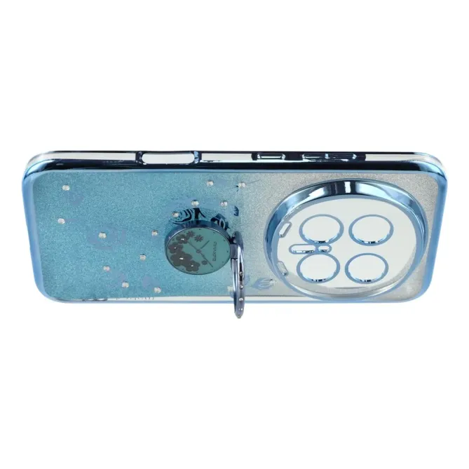 Coque Honor Magic 8 Pro Fleur Strass Dégradé avec Anneau