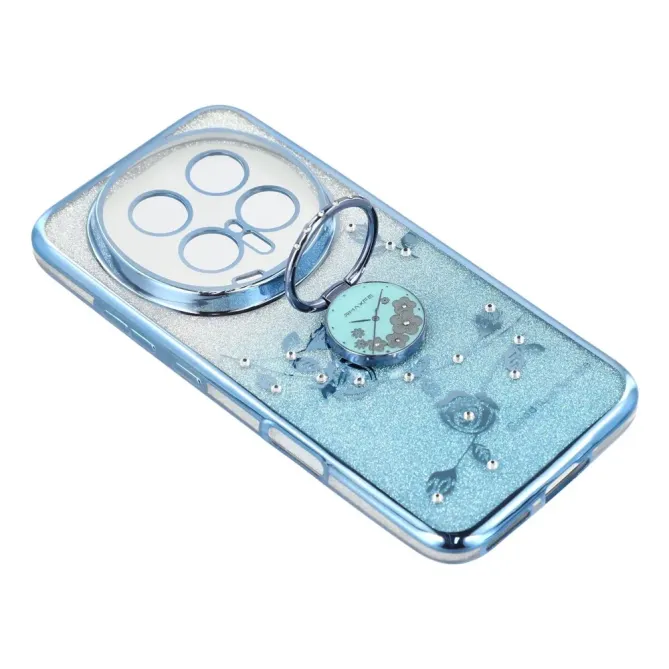 Coque Honor Magic 8 Pro Fleur Strass Dégradé avec Anneau