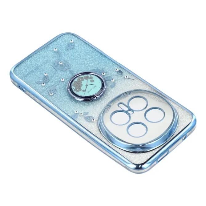 Coque Honor Magic 8 Pro Fleur Strass Dégradé avec Anneau