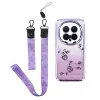 Coque Honor Magic 8 Pro Fleur Strass Dégradé à Lanières