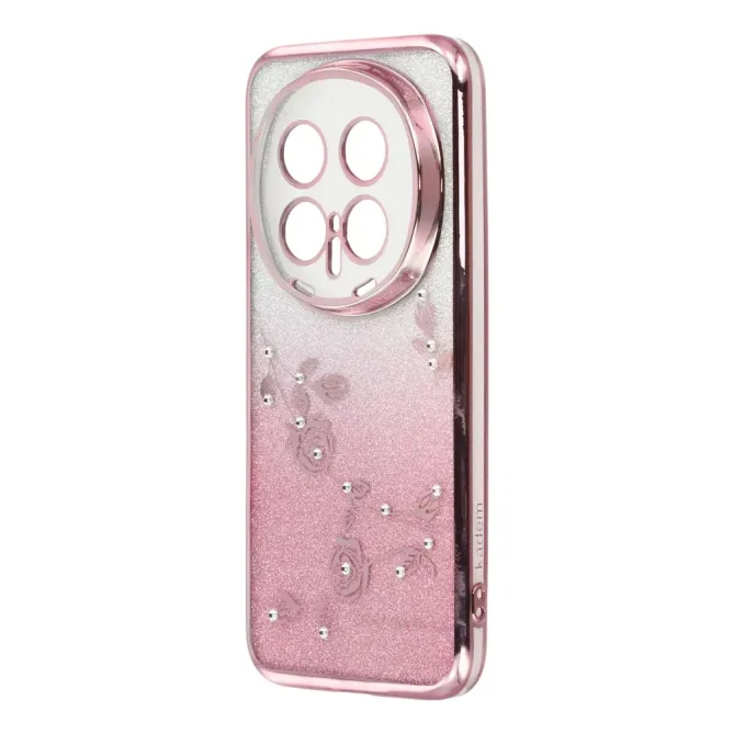 Coque Honor Magic 8 Pro Fleur Strass Dégradé à Lanières