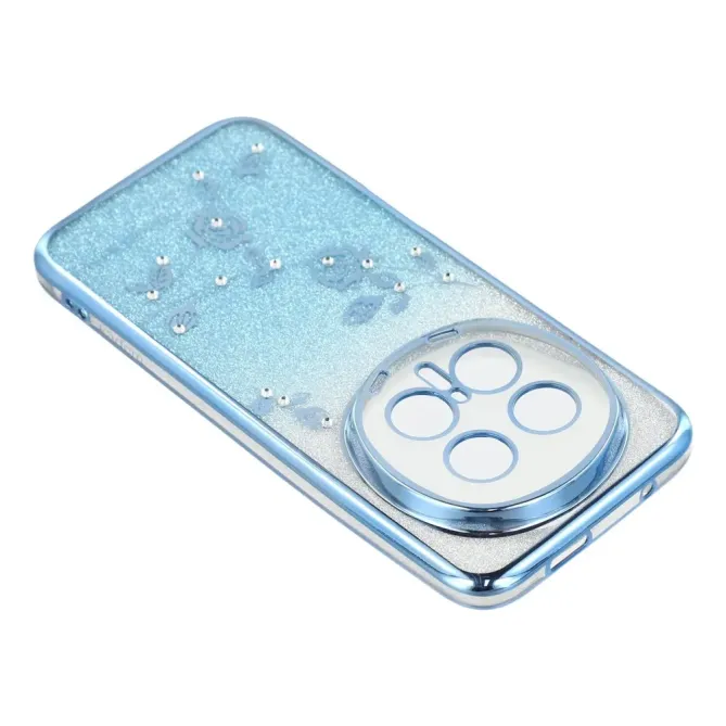 Coque Honor Magic 8 Pro Fleur Strass Dégradé à Lanières
