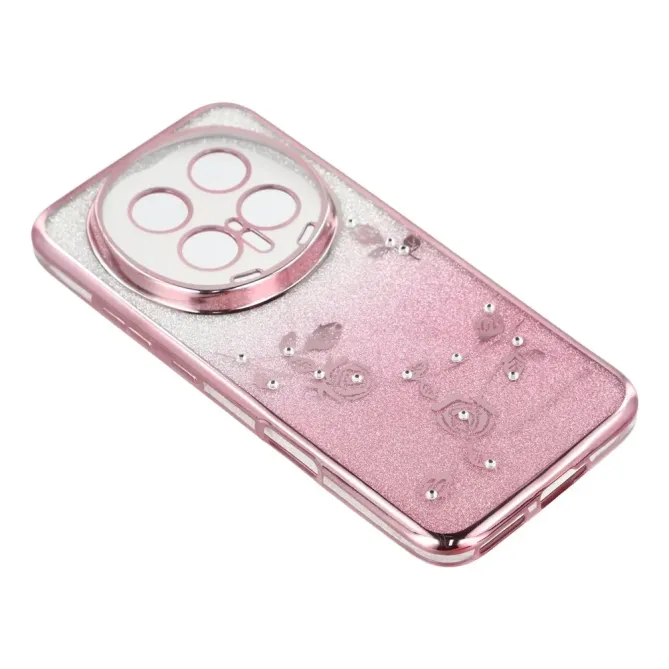 Coque Honor Magic 8 Pro Fleur Strass Dégradé