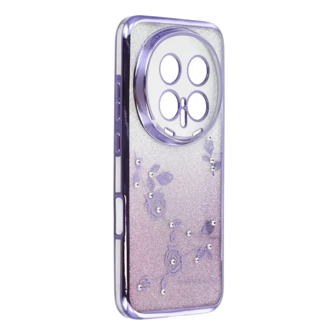 Coque Honor Magic 8 Pro Fleur Strass Dégradé