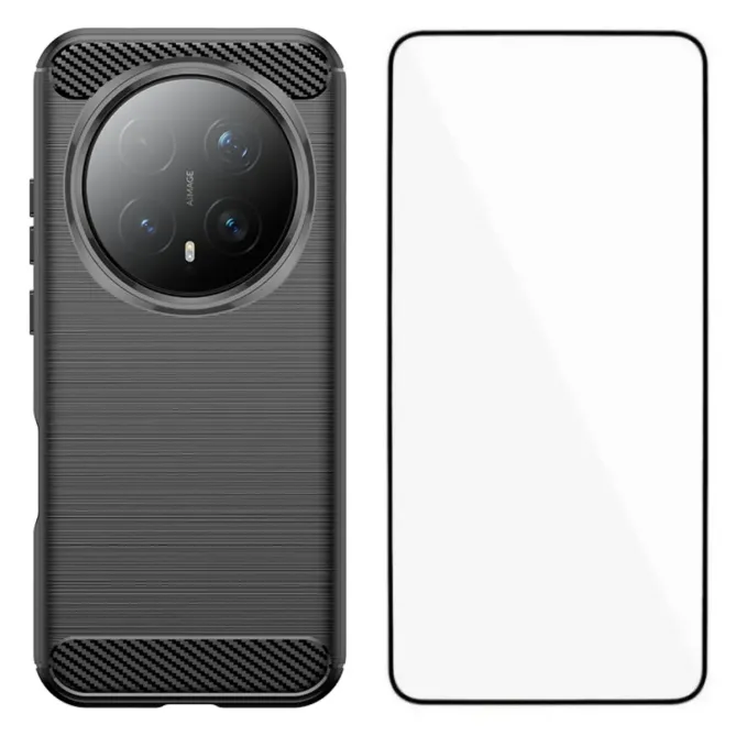 Coque Honor Magic 8 Pro flexible effet brossé avec verre trempé