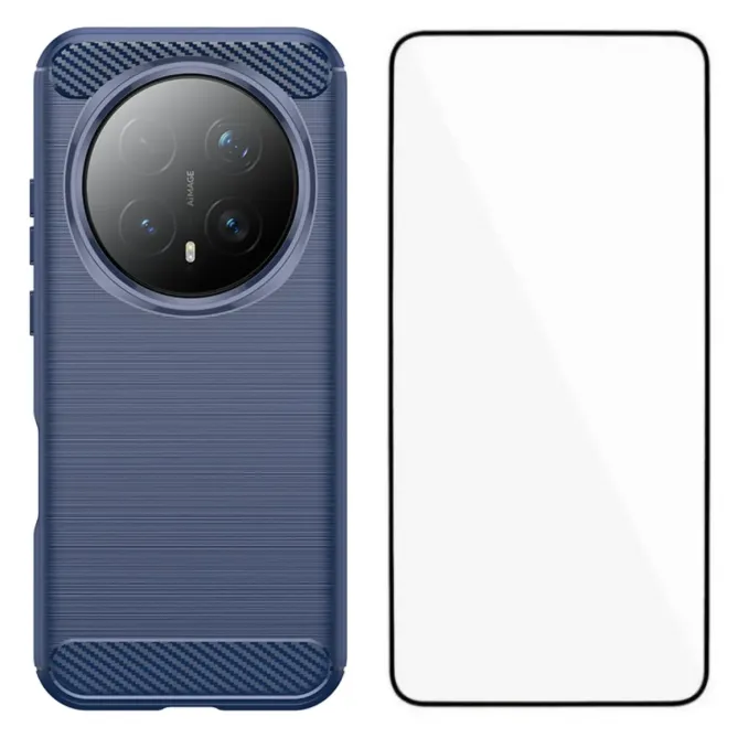 Coque Honor Magic 8 Pro flexible effet brossé avec verre trempé