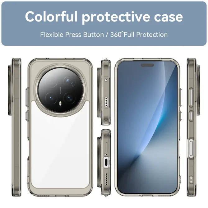 Coque Honor Magic 8 Pro Transparente Contour Couleuré avec Verre Tremp