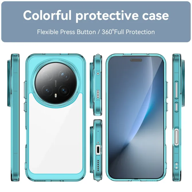 Coque Honor Magic 8 Pro Transparente Contour Couleuré avec Verre Tremp