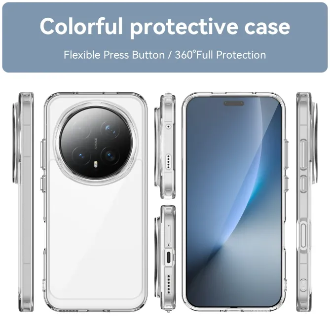 Coque transparente Honor Magic 8 Pro avec écran en verre trempé