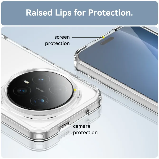 Coque transparente Honor Magic 8 Pro avec écran en verre trempé