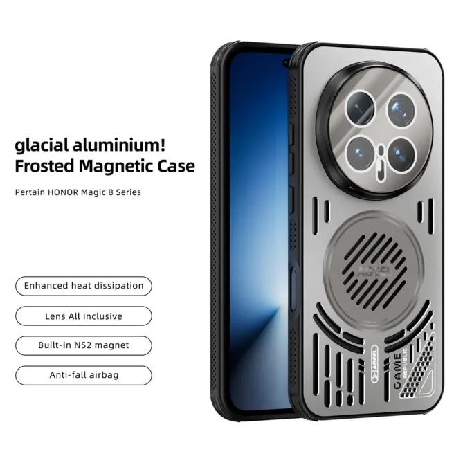 Coque Honor Magic 8 Pro magnétique aluminium