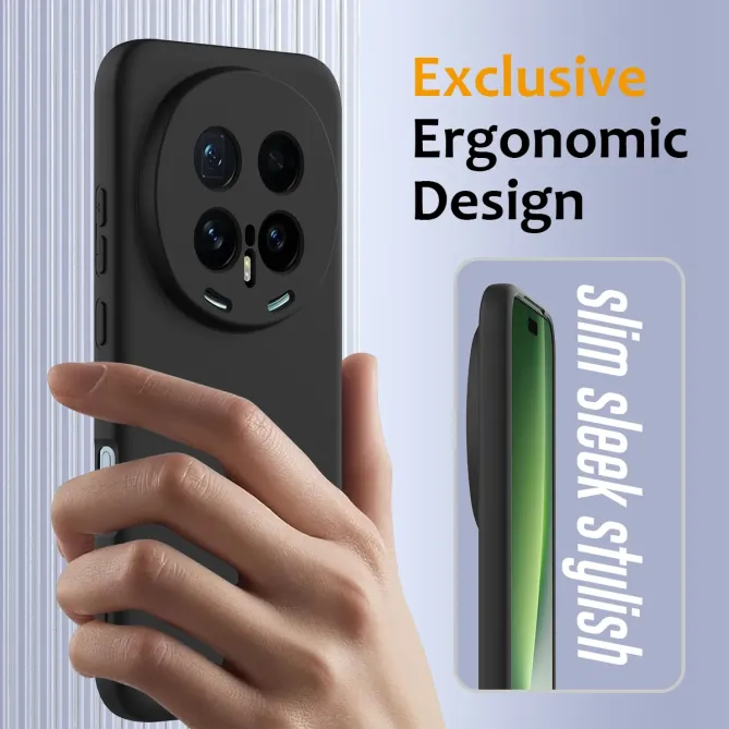 Coque Honor Magic 8 Pro Silicone Liquide Magnétique, Lanière