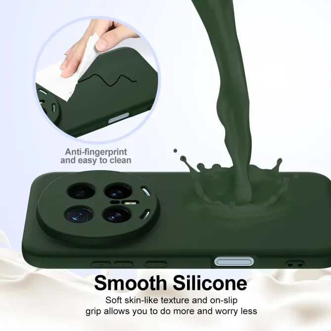Coque Honor Magic 8 Pro Silicone Liquide Magnétique, Lanière