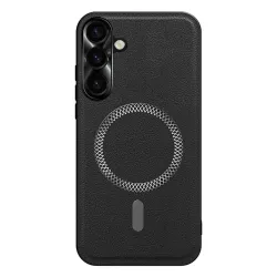 Coque Samsung Galaxy S26+ Protection Caméra Métal et Dos Cuir