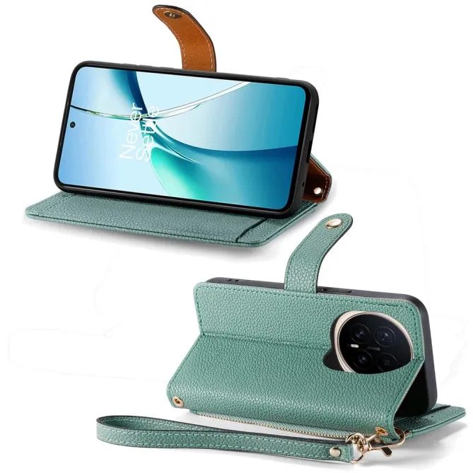 Housse Honor Magic 8 Pro RFID Zippée avec Dragonne | CŒUR