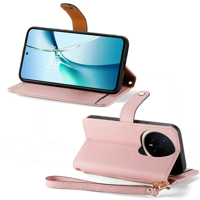 Housse Honor Magic 8 Pro RFID Zippée avec Dragonne | CŒUR