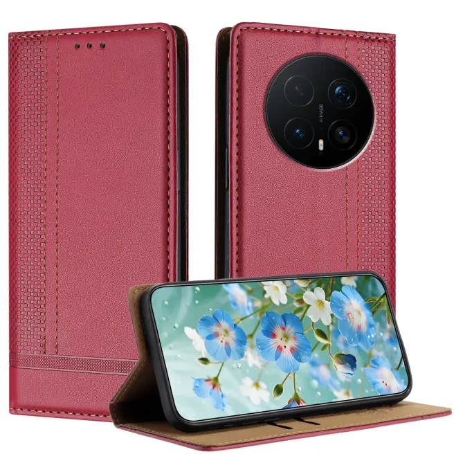 Flip Cover Honor Magic 8 Pro Coutures avec Porte-Cartes