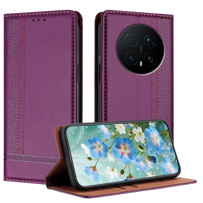 Flip Cover Honor Magic 8 Pro Coutures avec Porte-Cartes