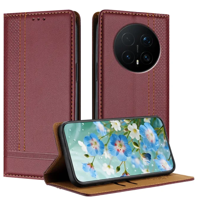 Flip Cover Honor Magic 8 Pro Coutures avec Porte-Cartes