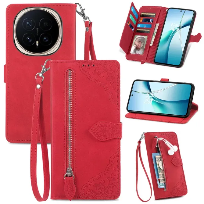 Housse Honor Magic 8 Pro floral zippé | ÉCLOSION