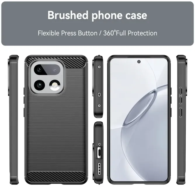 Coque Realme 16 Pro+ flexible effet brossé