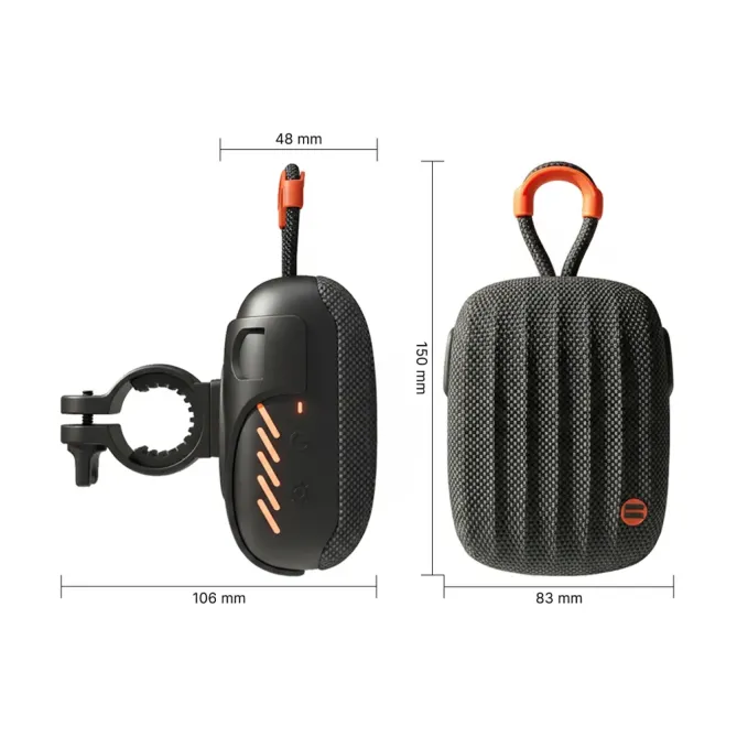 Haut-parleur Bluetooth pour Vélo et Moto IPX7 | Éclairage RGB