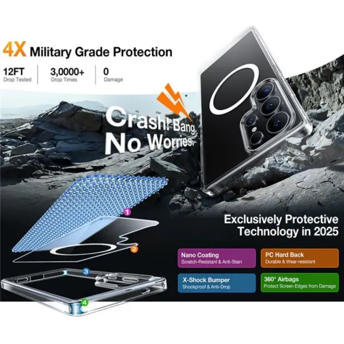 Coque Samsung Galaxy S26 Ultra TORRAS Guardian-Mag Mate Magnétique