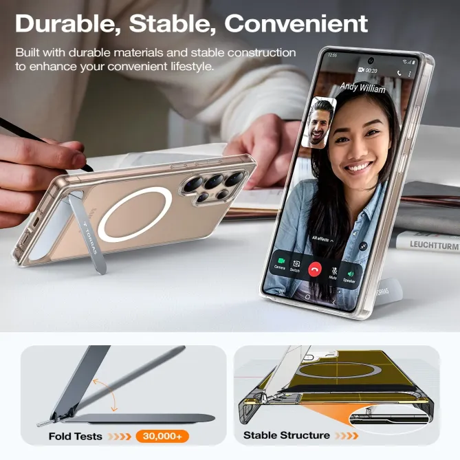 Coque Samsung Galaxy S26 Ultra Ostand L1 Transparente Support