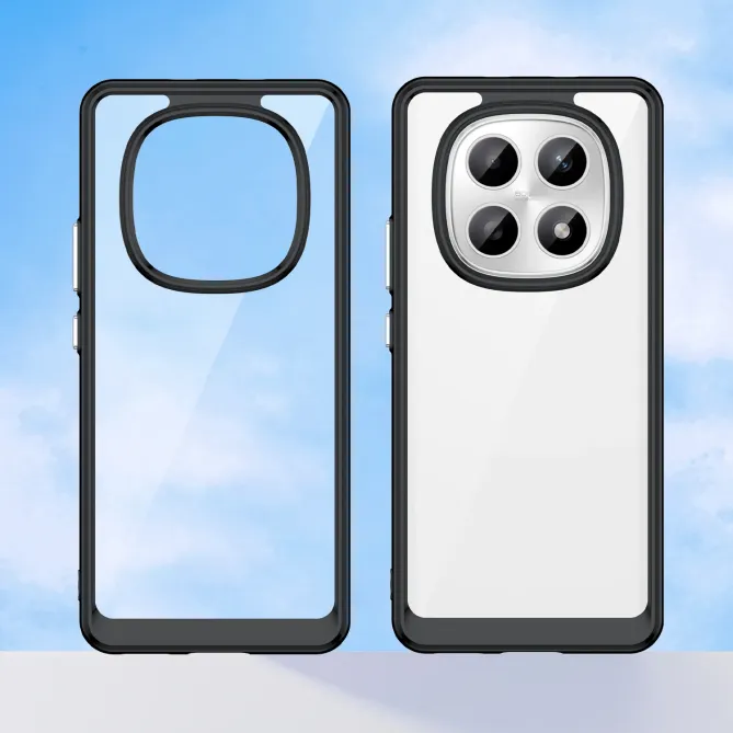 Coque Xiaomi Redmi Note 15 4G Transparente Contour Couleuré avec Verre