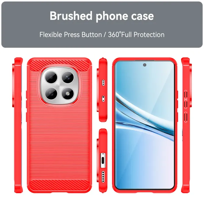 Coque Xiaomi Redmi Note 15 4G flexible effet brossé avec verre trempé