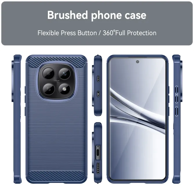 Coque Xiaomi Redmi Note 15 4G flexible effet brossé avec verre trempé