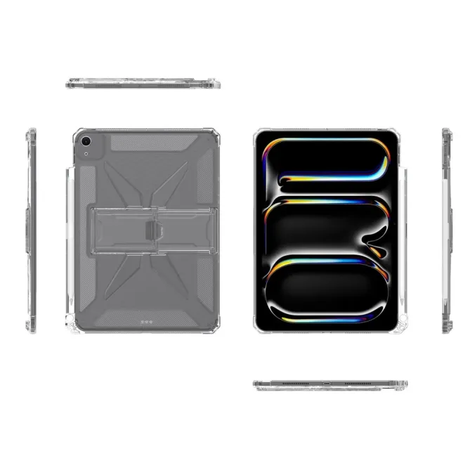 Coque iPad Air 13 (2025) / (2024) Transparente Antichoc avec Support e