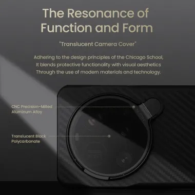 Coque Xiaomi 15 Ultra Nillkin Karbon Fiber avec Cache Objectif