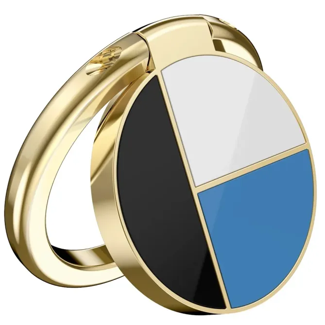 Support Bague Smartphone Rotatif Géométrique en Alliage d'Aluminium