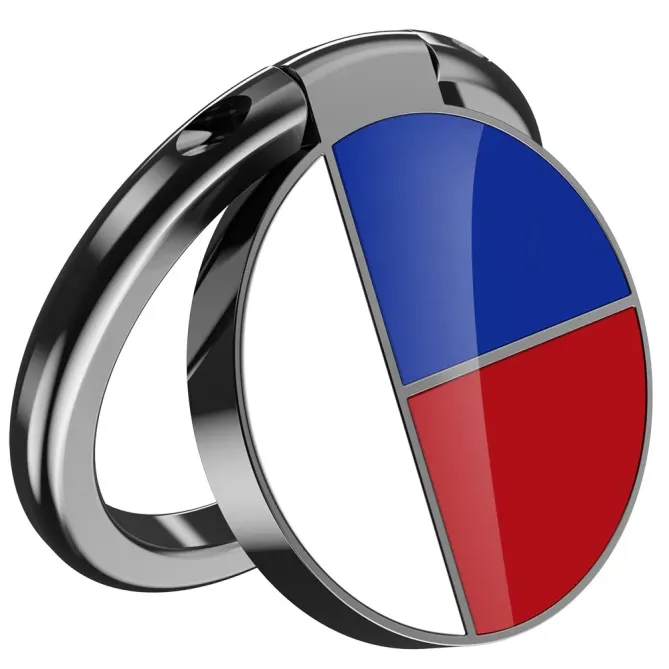 Support Bague Smartphone Rotatif Géométrique en Alliage d'Aluminium