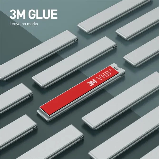 Support Smartphone Minimaliste Adhésif Ultra-Léger Aluminium