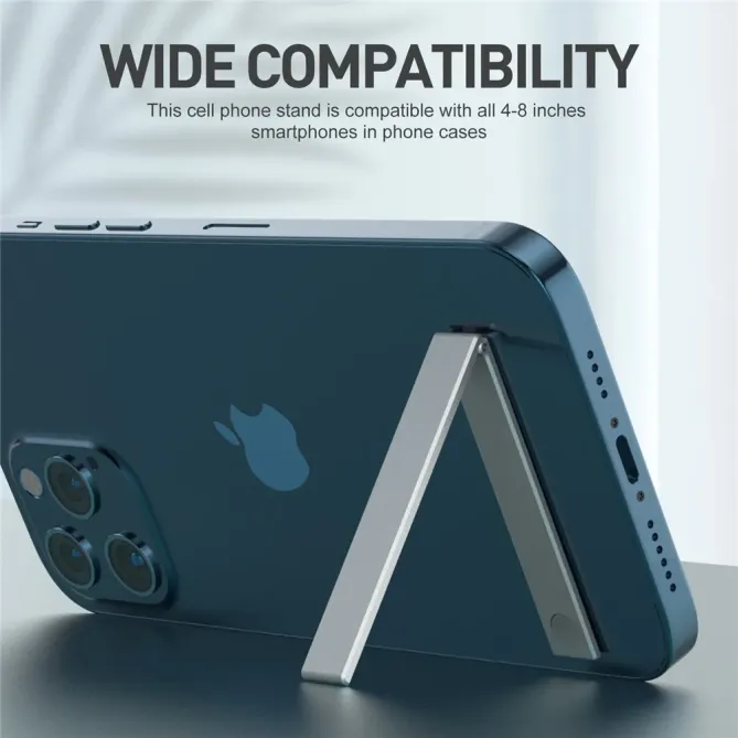 Support Smartphone Minimaliste Adhésif Ultra-Léger Aluminium